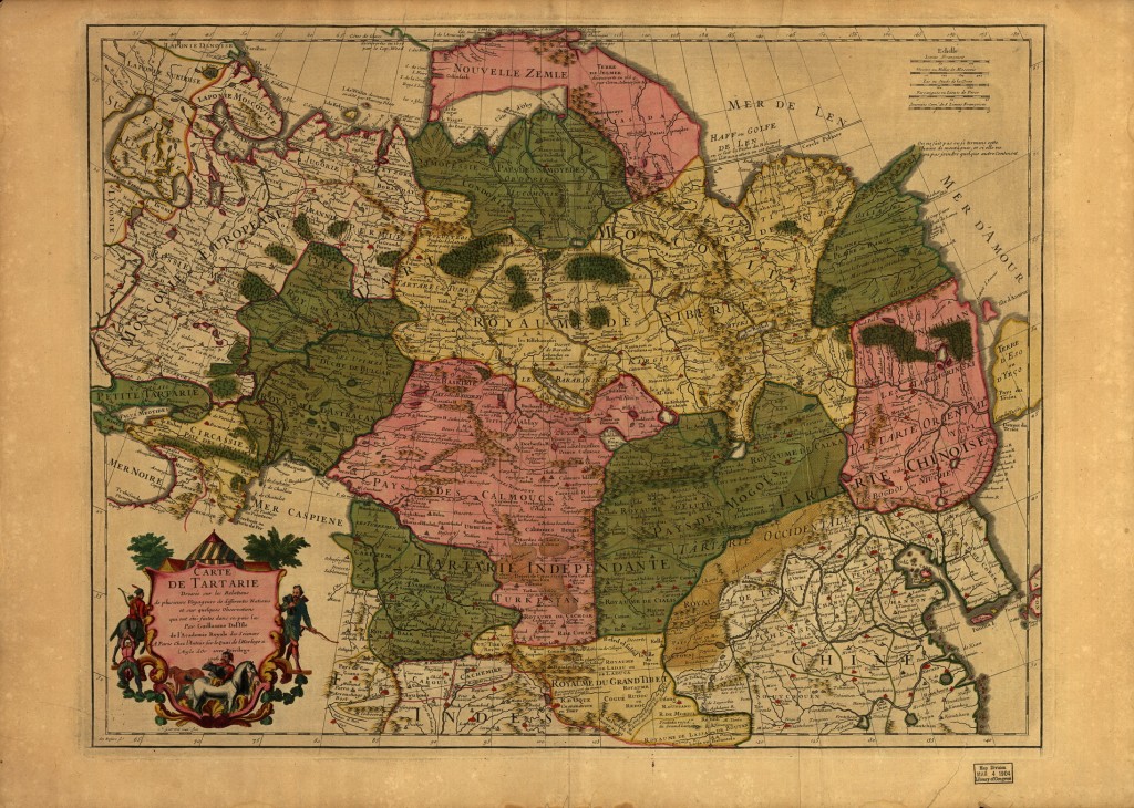 Gullaume De L’Isle: Carte De Tartarie dressee sur les Relations . . . 1706 г.